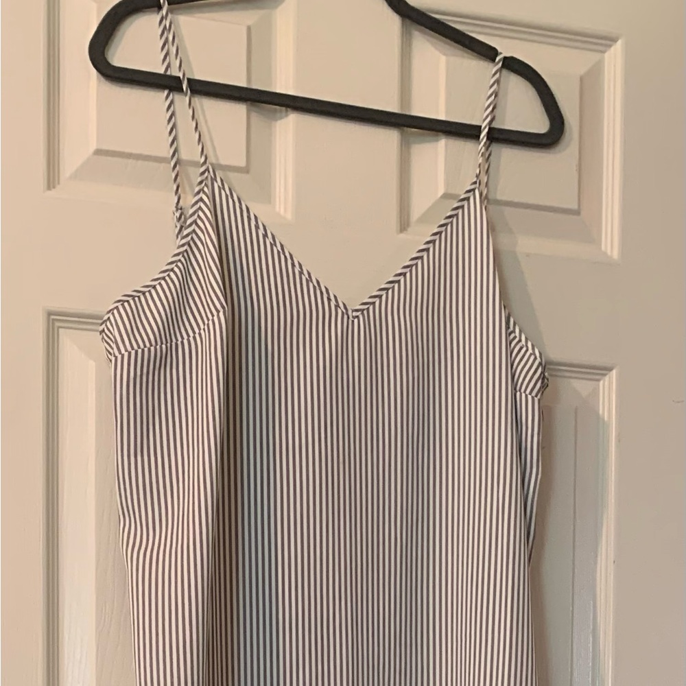 a new day Striped Midi Dress - Black and White